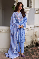 COSMIC SKY-3PC LINEN PRINTED SUIT