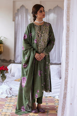 OLIVE MEADOW-3PC KHADDAR EMBROIDERED SUIT