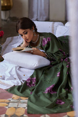 OLIVE MEADOW-3PC KHADDAR EMBROIDERED SUIT