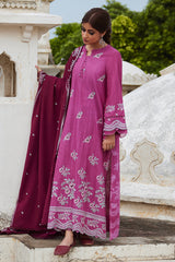 MULBERRY CRAFT-3PC KHADDAR EMBROIDERED SUIT