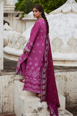 MULBERRY CRAFT-3PC KHADDAR EMBROIDERED SUIT