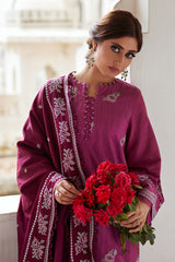 MULBERRY CRAFT-3PC KHADDAR EMBROIDERED SUIT