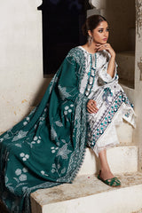 IVORY HARTLEY-3PC KHADDAR EMBROIDERED SUIT