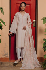 ROSE SMOKE-2 PIECE (SHIRT & DUPATTA)