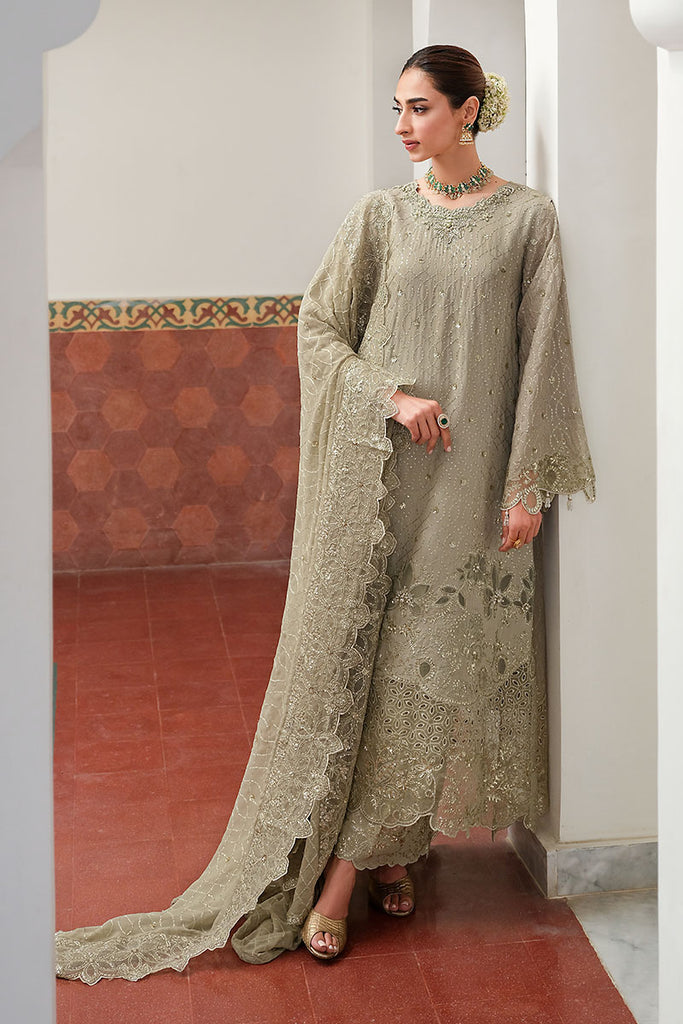 ASHEN DREAM-3PC SILK EMBROIDERED PRET