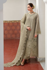 ASHEN DREAM-3PC SILK EMBROIDERED PRET