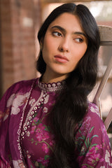 IRIS MAUVE-3 PIECE EMBROIDERED LAWN SUIT