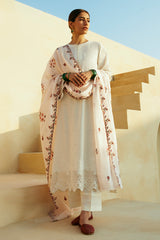 PASTEL PINK STITCH 3PC: LAWN EMBROIDERED  SUIT