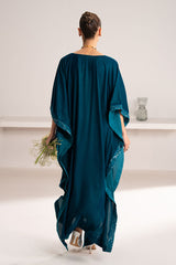 STARDUST DRAPE EMBROIDERED VELVET SHIRT