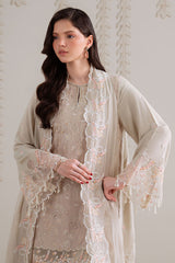 MEADOW MIST-3PC SILK EMBROIDERED SUIT