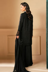 RAVEN HAZE-4 PIECE EMBROIDERED ORGANZA SUIT
