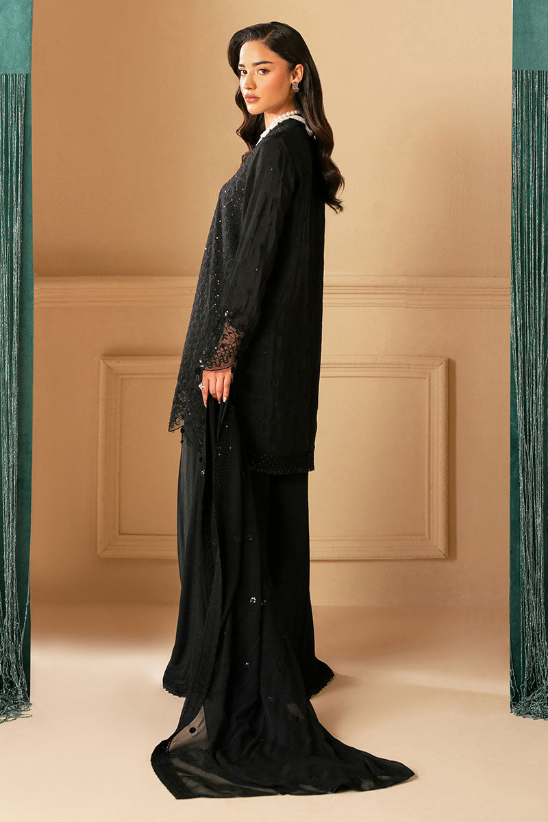 Raven Haze 4-Pc Embroidered Organza Suit