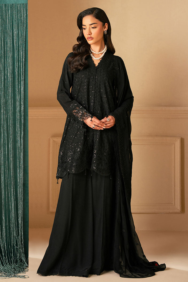 Raven Haze 4-Pc Embroidered Organza Suit
