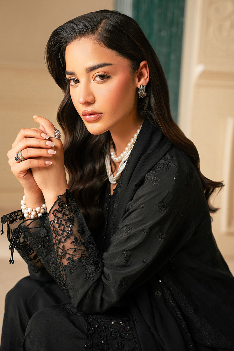 Raven Haze 4-Pc Embroidered Organza Suit