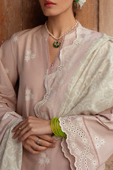 SAGE FROST-3 PIECE LAWN EMBROIDERED SUIT