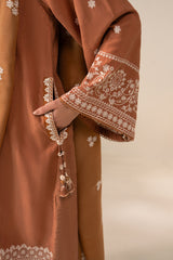 PEACH CARAMEL-2PC (SHIRT & DUPATTA)