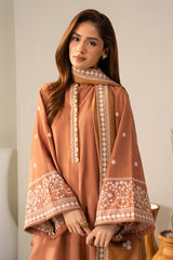 PEACH CARAMEL-2PC (SHIRT & DUPATTA)