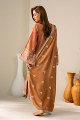 PEACH CARAMEL-2PC (SHIRT & DUPATTA)