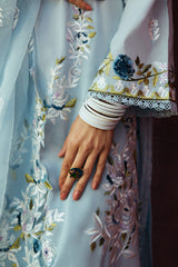 CERULEAN ORNATE STITCH 3PC: LAWN EMBROIDERED  SUIT