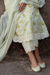 LIME PRIMROSE-3 PIECE LAWN PRINTED SUIT
