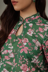 VERDANT CORSAGE LAWN PRINTED SHIRT