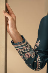 MIDNIGHT BLOOM-3 PIECE EMBROIDERED LAWN SUIT