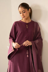 PLUM BERRY-2PC (SHIRT & DUPPATA)