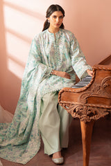 MINT HAZE-3 PC (SHIRT, TROUSER & DUPATTA)
