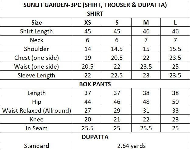 Size Guide