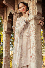 SILVER PEONY-3 PIECE LAWN PRINTED SUIT