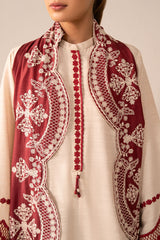 CRIMSON BLUSH-2PC (SHIRT & DUPATTA)