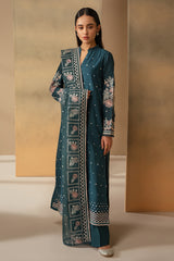 MIDNIGHT BLOOM-3 PIECE EMBROIDERED LAWN SUIT