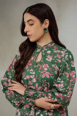 VERDANT CORSAGE LAWN PRINTED SHIRT