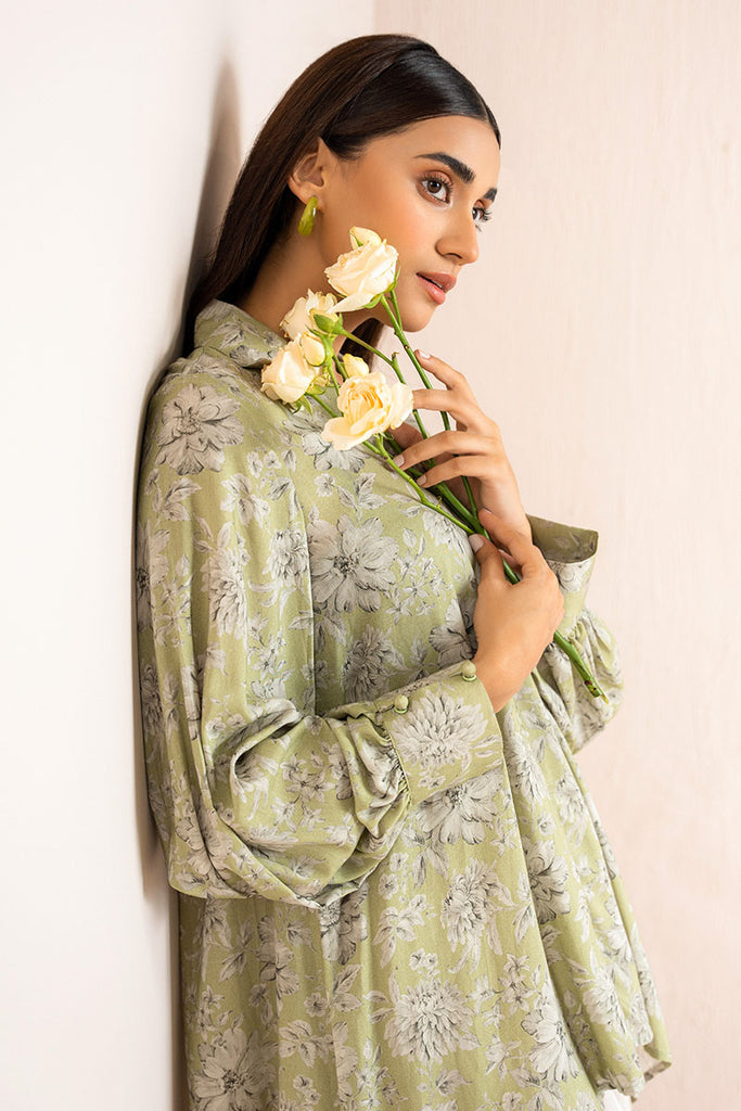 WINTER PEAR PRINTED LINEN SHIRT