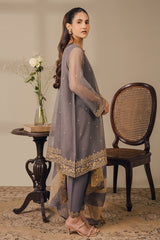 GRAY BERYL-3 PIECE (SHIRT, TROUSER & DUPATTA)