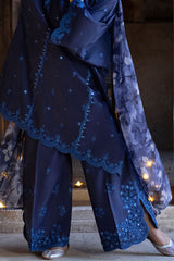 STAR GAZE-3PC EMBROIDERED LAWN SUIT