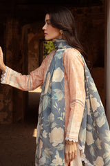 SUNSET FLORA-3 PIECE LAWN PRINTED SUIT
