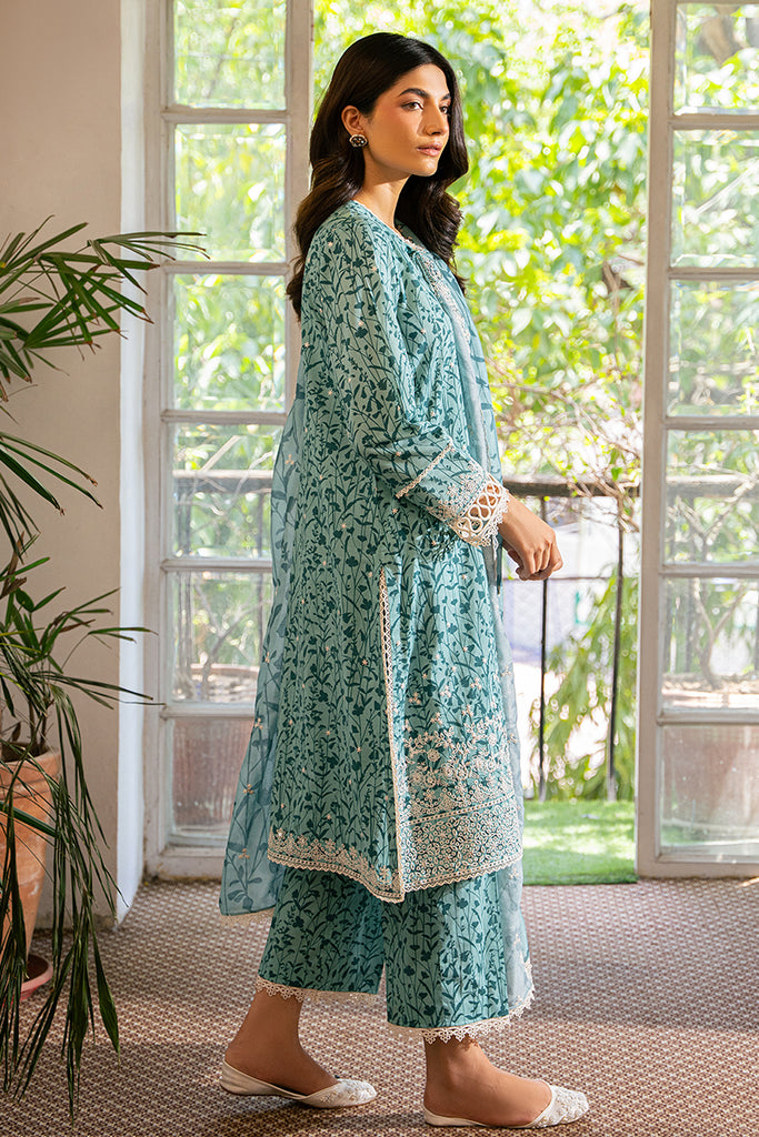 Cross Stitch | Daily Lawn 24 | LAUREL MINT-3 PIECE LAWN SUIT main image 1