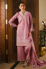 LILY DREAM-3 PIECE EMBROIDERED LAWN SUIT