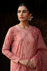 APRICOT CHARM-3 PIECE LAWN PRINTED SUIT