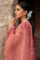 APRICOT CHARM-3 PIECE LAWN PRINTED SUIT