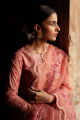 APRICOT CHARM-3 PIECE LAWN PRINTED SUIT