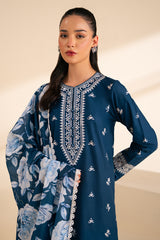SAPPHIRE BLUE-2 PC (SHIRT & DUPATTA)