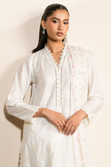 IVORY GLINT- 3PC EMBROIDERED LAWN SUIT