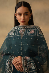 MIDNIGHT BLOOM-3 PIECE EMBROIDERED LAWN SUIT