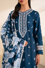 SAPPHIRE BLUE-2 PC (SHIRT & DUPATTA)