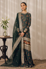 EMERALD AISLE-3PC (SHIRT & DUPATTA & TROUSER)