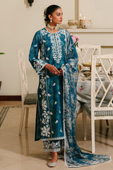 ICE BLOOM-3 PIECE EMBROIDERED LAWN SUIT