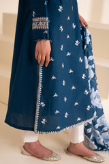 SAPPHIRE BLUE-2 PC (SHIRT & DUPATTA)