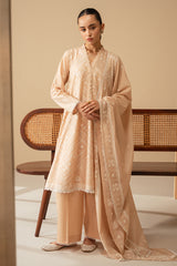 SILVER DUST-3 PIECE EMBROIDERED LAWN SUIT